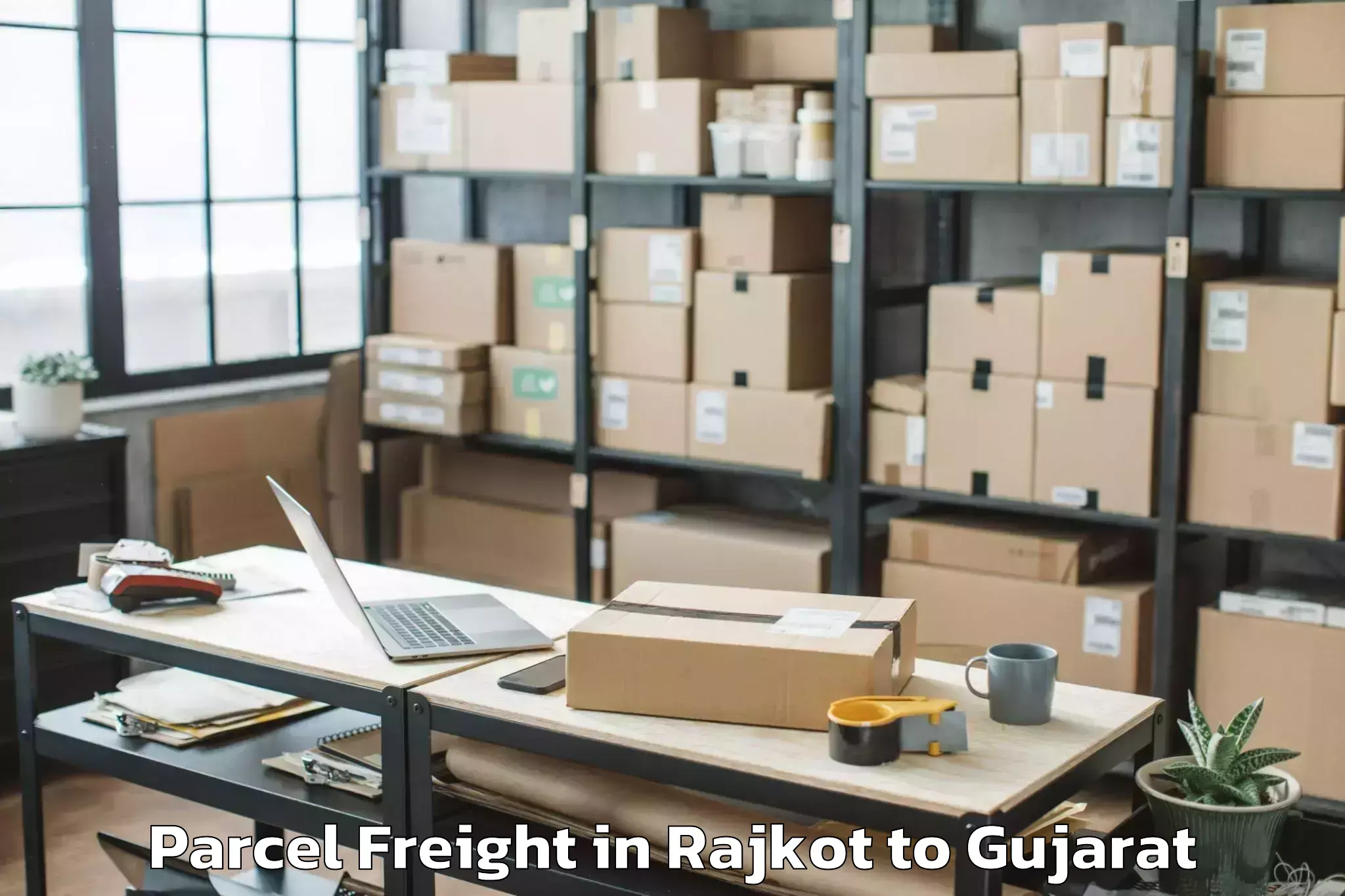 Trusted Rajkot to Jodiya Parcel Freight